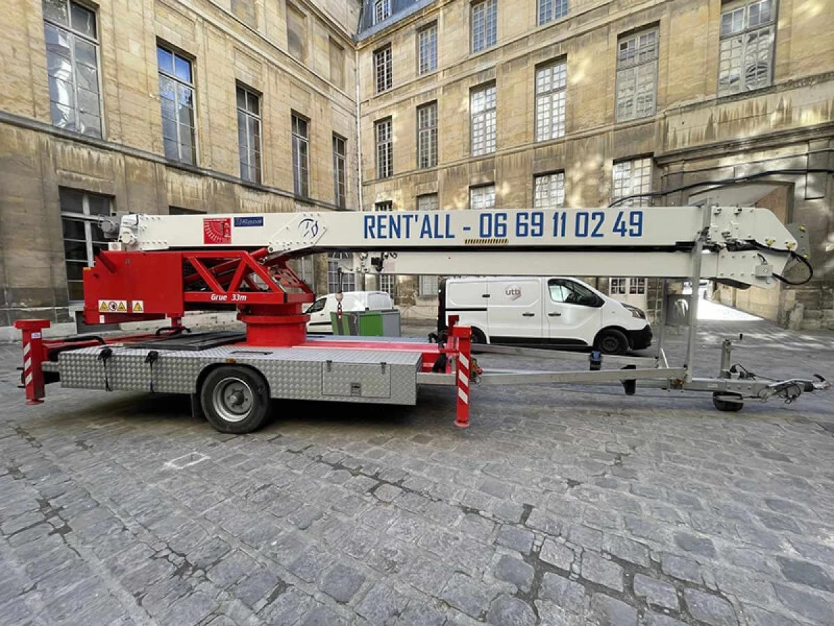 Location de grue sur remorque aux Ulis